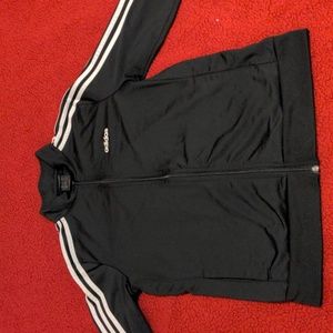 Adidas Women's Track Jacket 3 stripes sz Large